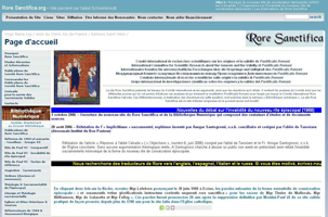 Nouveau site Rore Santifica.org
