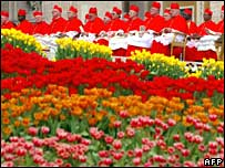 File pic of newly appointed cardinals in Rome in 2003