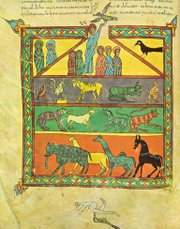 Beatus d'Urgell, f°82v El Arca de Noé