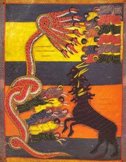 Beatus de Facundus, f°191v Le Dragon donne de sa puissance à la