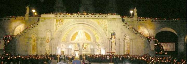 Picture of the « little Assisi of the SSPX » in Lourdes