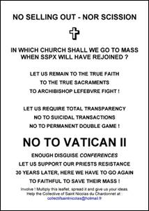 Leaflet – NO to Vatican II 