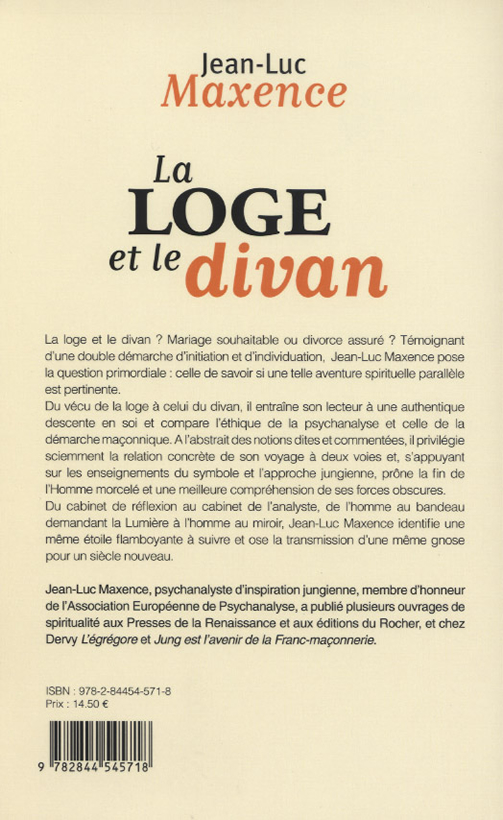 La Loge et le divan, 4ème de couverture