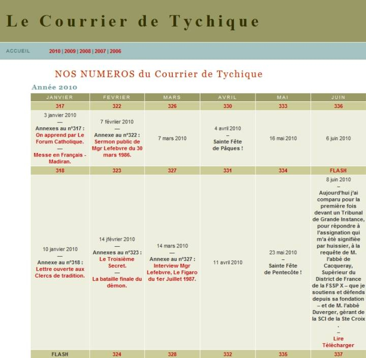 Le site Tychique.net
