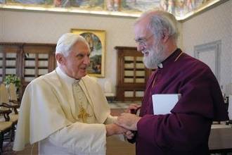 Joseph Ratzinger et Rowan Williams