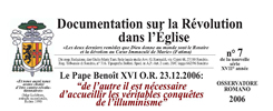 Documentation sur la Révolution dans l'Eglise